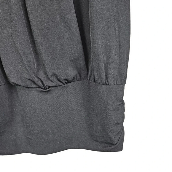 White House Black Market Black Halter Top Blouse Sleeveless Size X Small WHBM XS - Picture 7 of 9